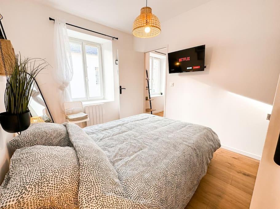 Nouveau ** Le Raffine Au Coeur De Guingamp ** Parking 外观 照片